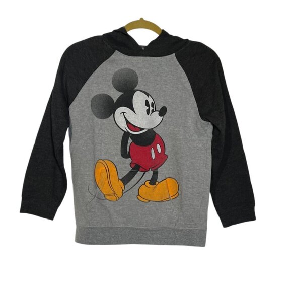 DISNEY Mickey Mouse Raglan Hoodie Youth XL - Picture 1 of 6
